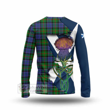Paterson Tartan Family Crest Long Sleeve T-Shirt Scottish Thistle Celtic Inspired - Tartan Vibes Clothing