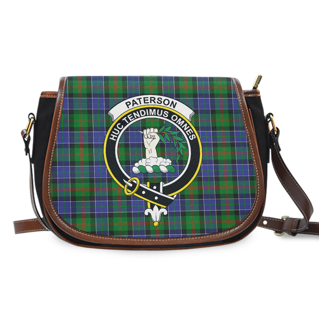 Paterson Tartan Saddle Bag with Family Crest - Tartan Vibes Clothing