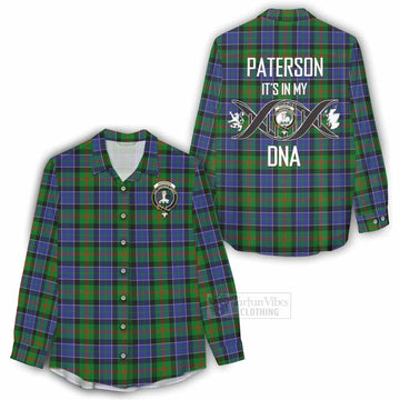 Paterson Tartan Women's Casual Shirt with Family Crest DNA In Me Style