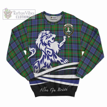 Paterson Tartan Sweatshirt with Alba Gu Brath Regal Lion Emblem