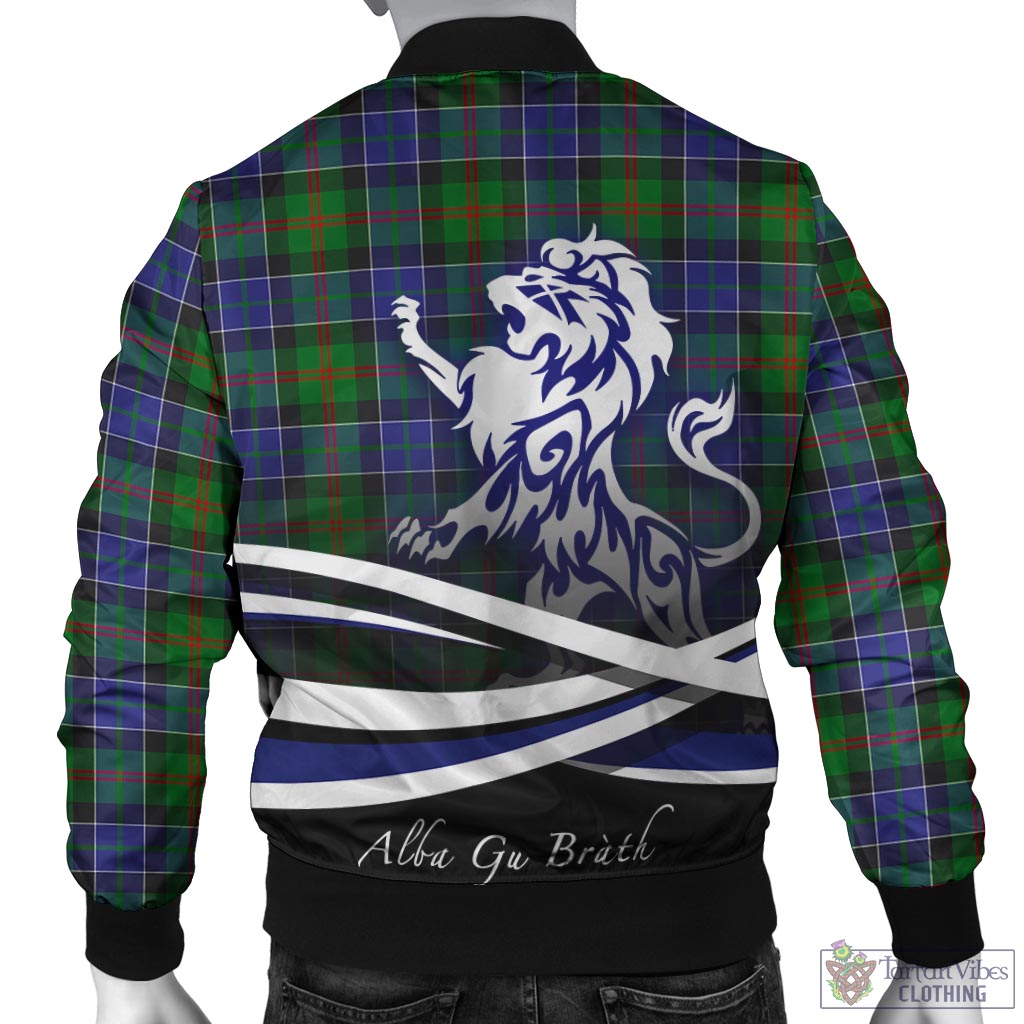 Tartan Vibes Clothing Paterson Tartan Bomber Jacket with Alba Gu Brath Regal Lion Emblem