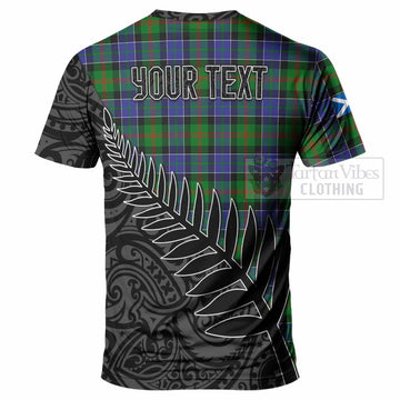 Paterson Crest Tartan T-Shirt with New Zealand Silver Fern Half Style