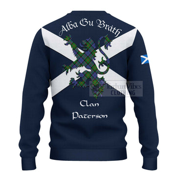 Paterson Tartan Lion Rampant Ugly Sweater Proudly Display Your Heritage with Alba Gu Brath and Clan Name