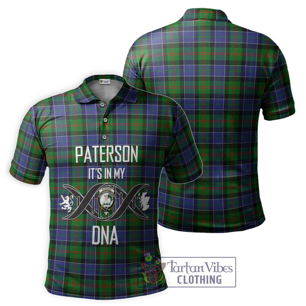 Paterson Tartan Polo Shirt with Family Crest DNA In Me Style - Tartanvibesclothing Shop