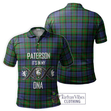 Paterson Tartan Polo Shirt with Family Crest DNA In Me Style