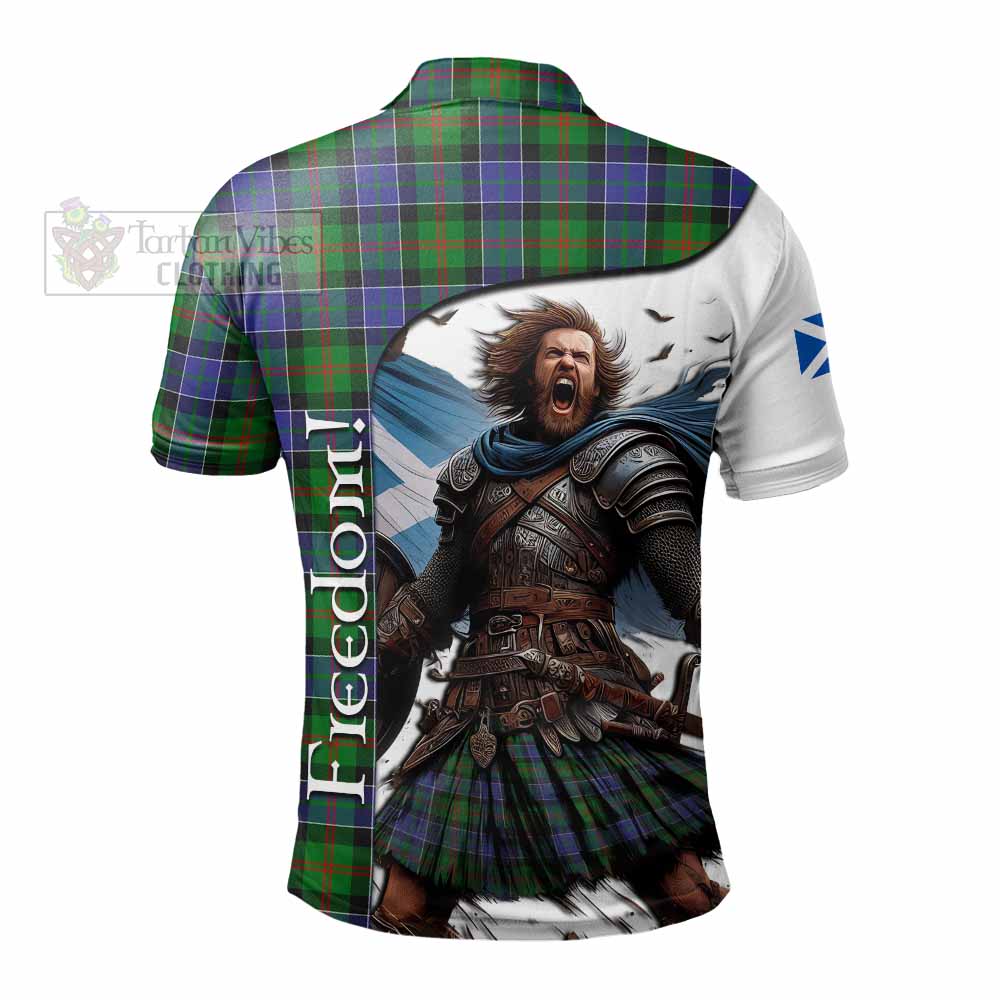 Tartan Vibes Clothing Paterson Crest Tartan Polo Shirt Inspired by the Freedom of Scottish Warrior