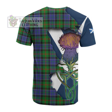 Paterson Tartan Family Crest Cotton T-shirt Scottish Thistle Celtic Inspired - Tartan Vibes Clothing