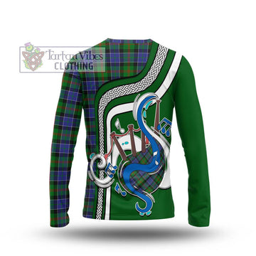 Paterson Tartan Long Sleeve T-Shirt with Epic Bagpipe Style