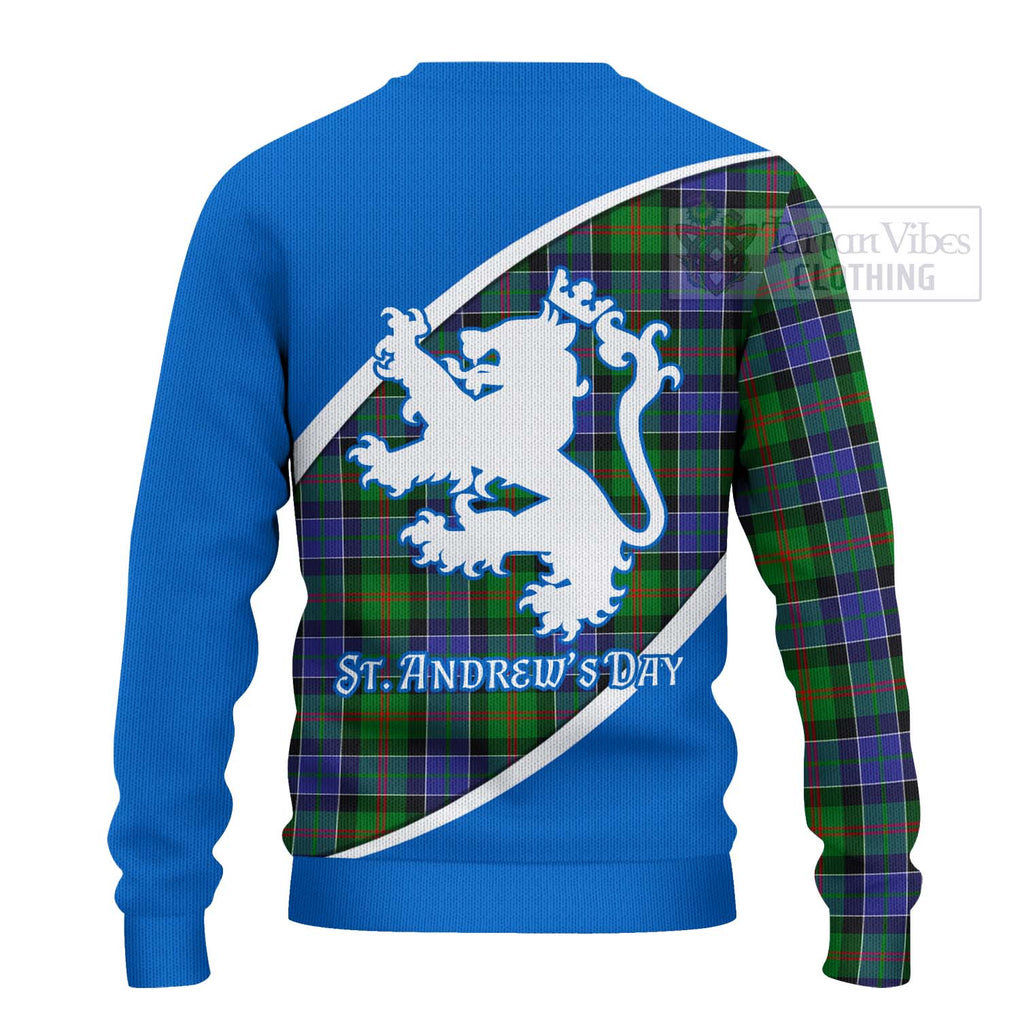 Tartan Vibes Clothing Paterson Family Crest Tartan Knitted Sweater Celebrate Saint Andrew's Day in Style