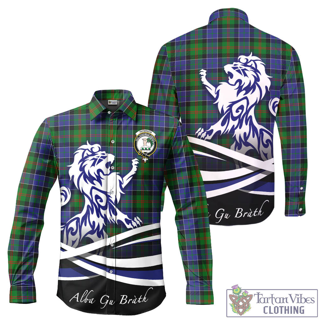 paterson-tartan-long-sleeve-button-up-shirt-with-alba-gu-brath-regal-lion-emblem