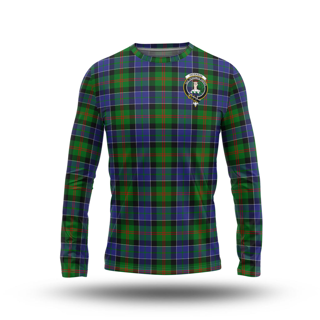 paterson-tartan-long-sleeve-t-shirt-with-family-crest