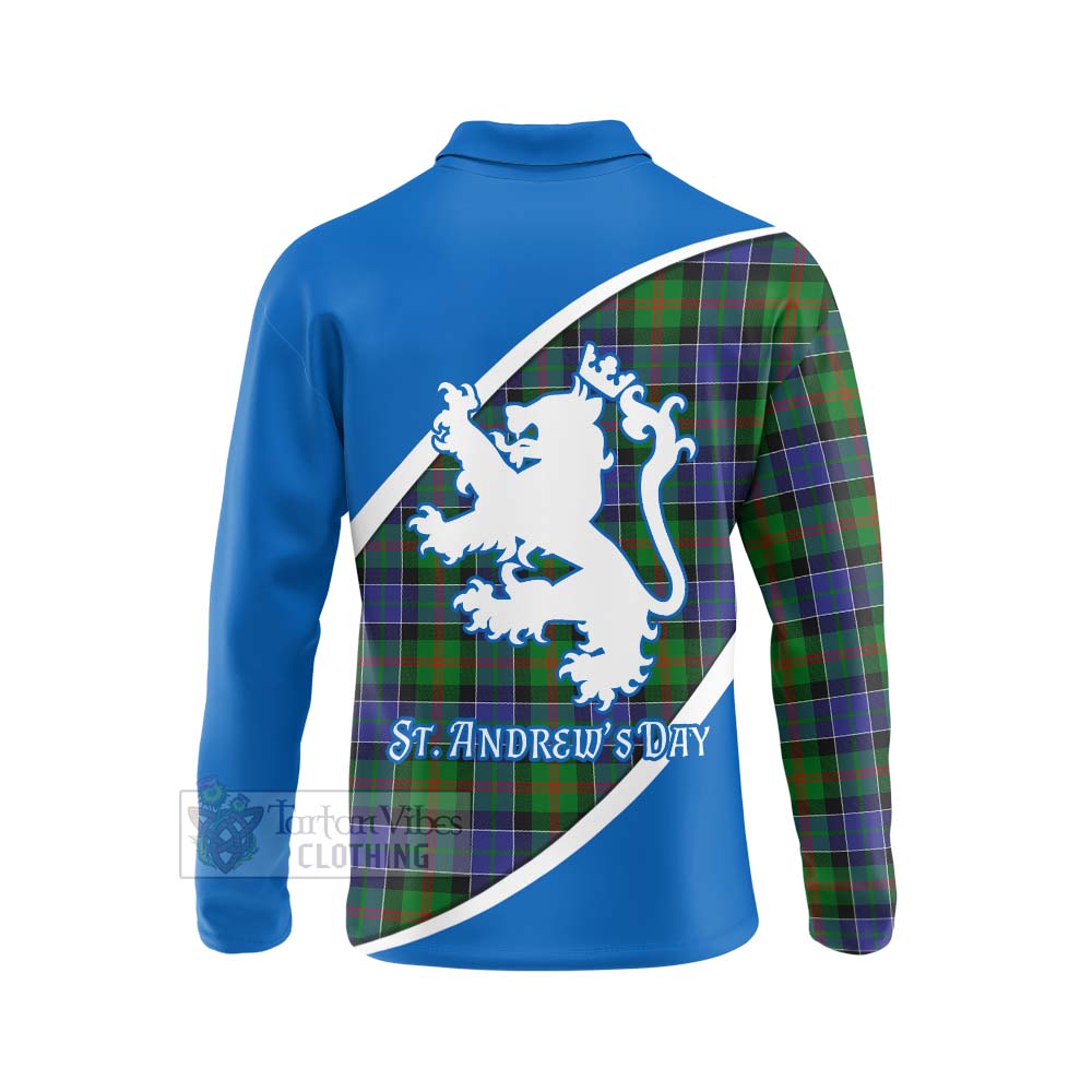 Tartan Vibes Clothing Paterson Family Crest Tartan Long Sleeve Polo Shirt Celebrate Saint Andrew's Day in Style