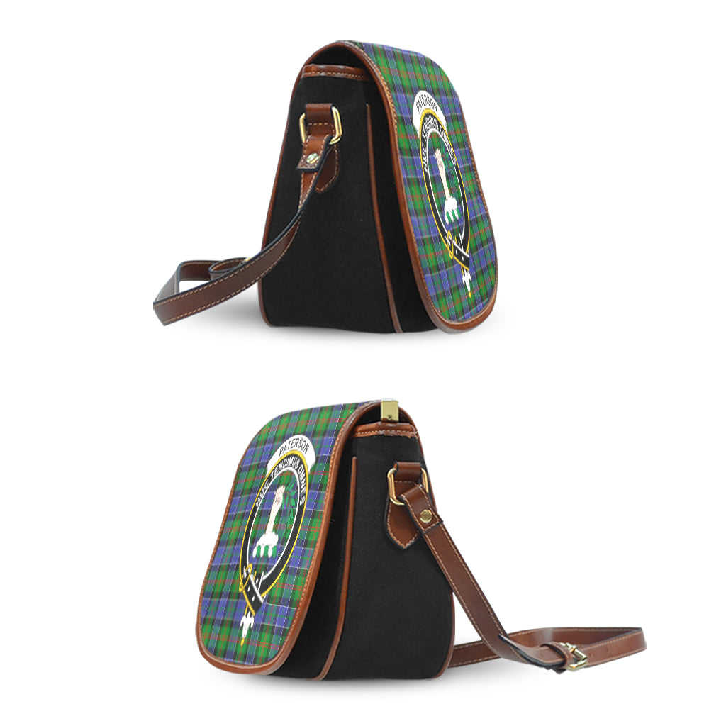 Paterson Tartan Saddle Bag with Family Crest - Tartan Vibes Clothing