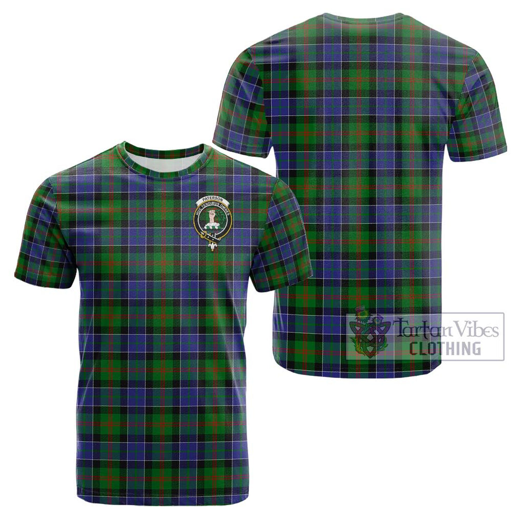 Paterson Tartan Cotton T-Shirt with Family Crest Kid's Shirt - Tartanvibesclothing Shop