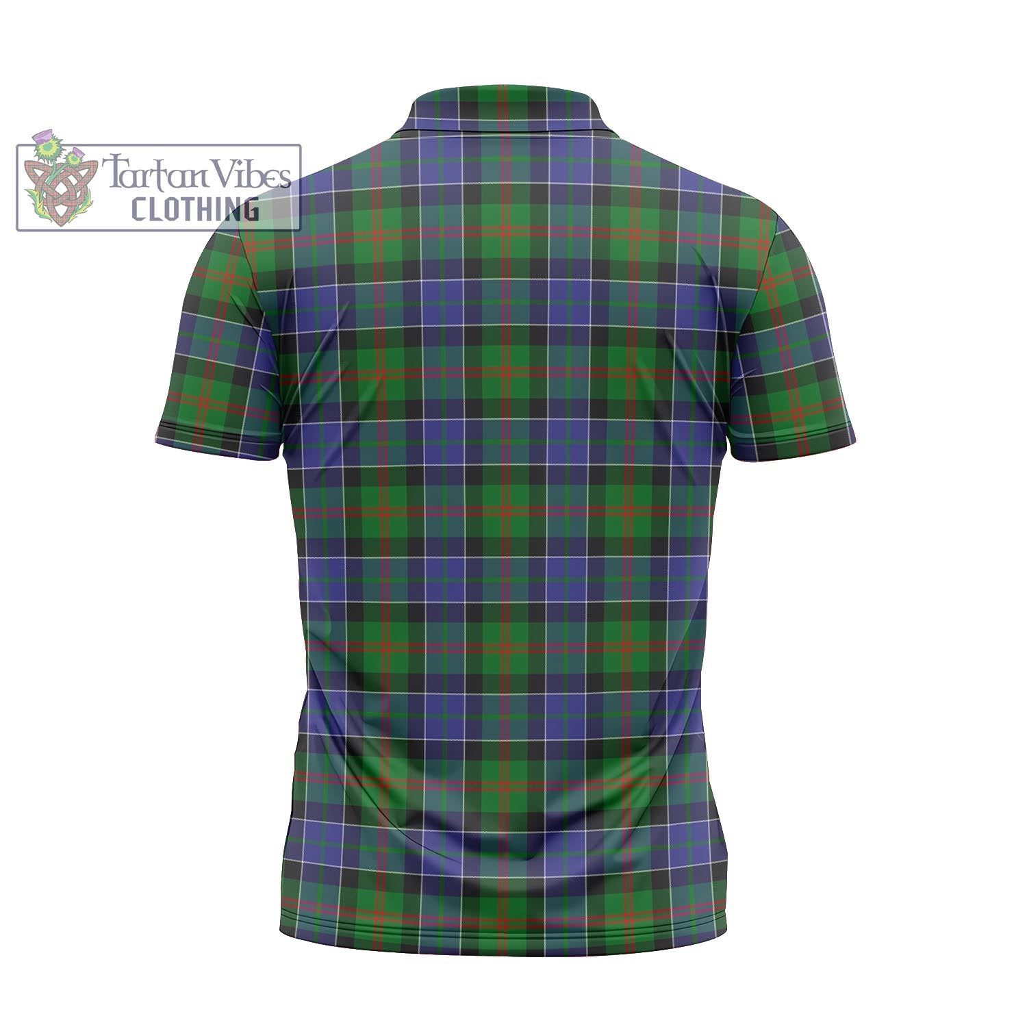 Tartan Vibes Clothing Paterson Tartan Zipper Polo Shirt