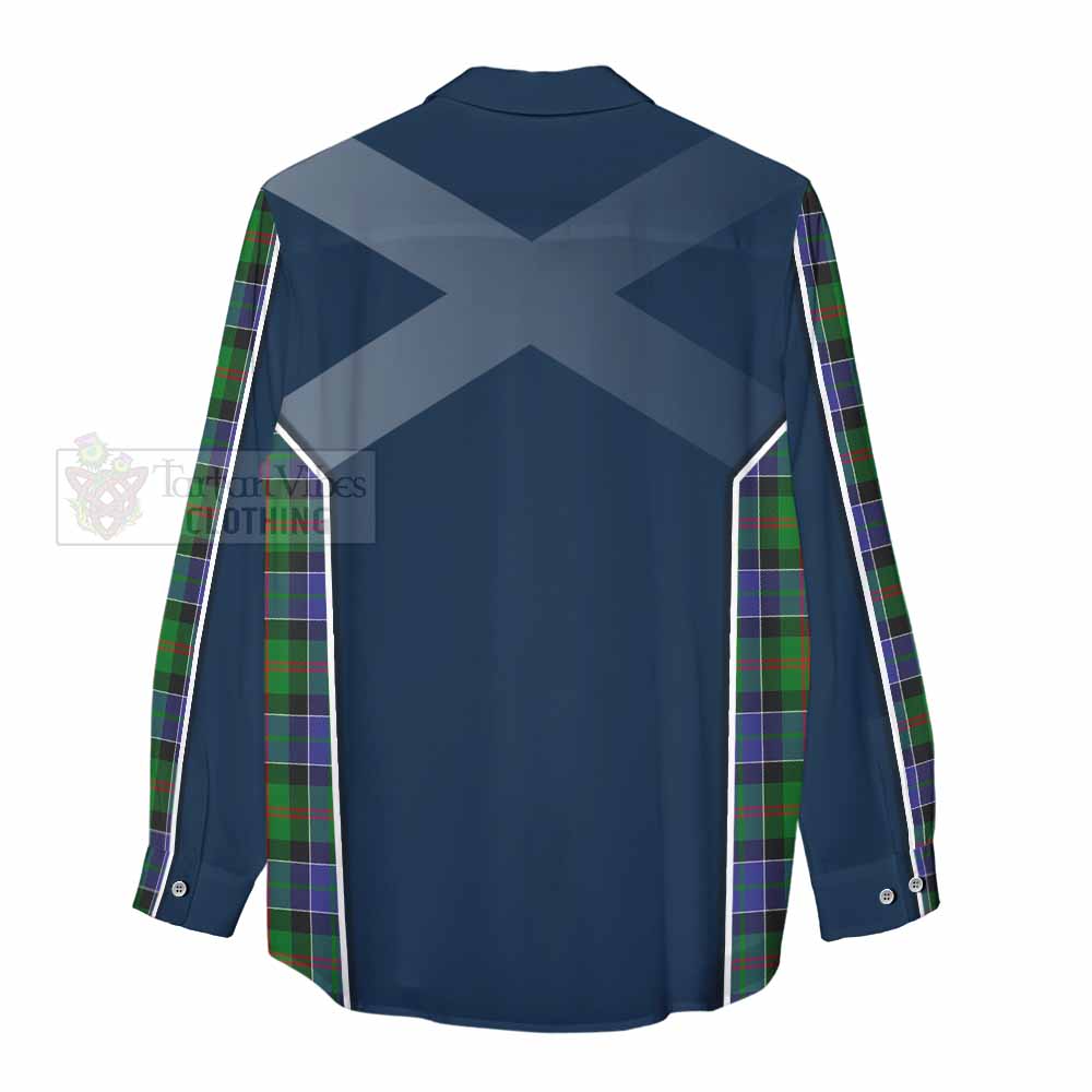 Tartan Vibes Clothing Paterson Tartan Women's Casual Shirt with Family Crest and Lion Rampant Vibes Sport Style