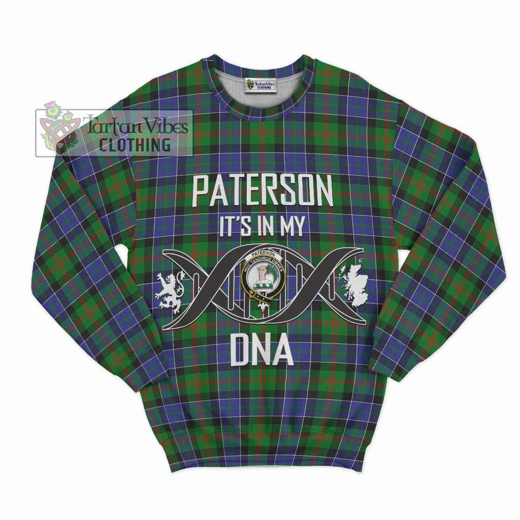 Paterson Tartan Sweatshirt with Family Crest DNA In Me Style - Tartanvibesclothing Shop