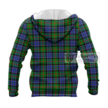 Paterson Tartan Knitted Hoodie with Family Crest DNA In Me Style