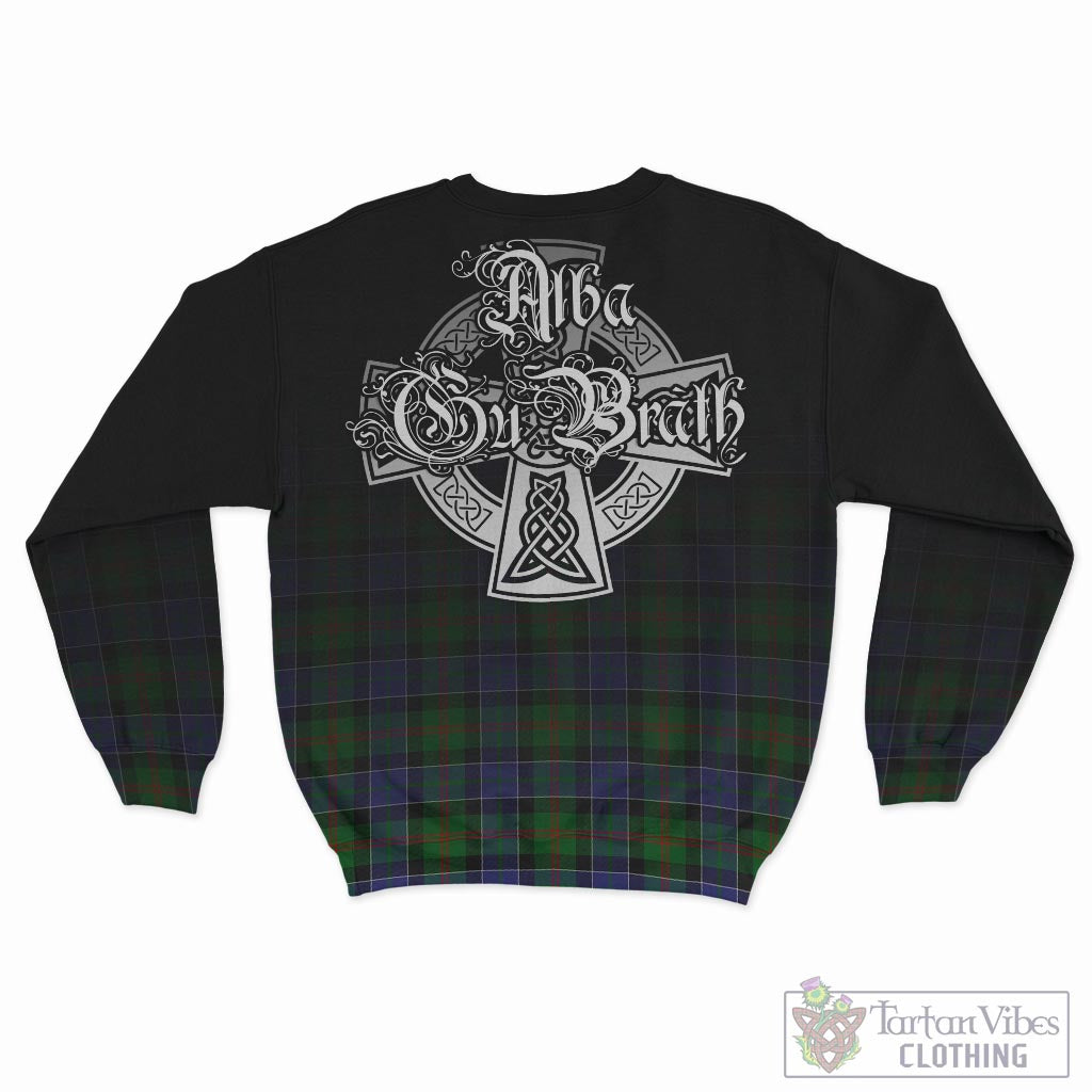 Tartan Vibes Clothing Paterson Tartan Sweatshirt Featuring Alba Gu Brath Family Crest Celtic Inspired