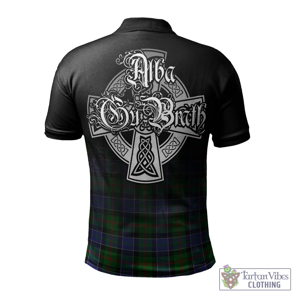 Tartan Vibes Clothing Paterson Tartan Polo Shirt Featuring Alba Gu Brath Family Crest Celtic Inspired