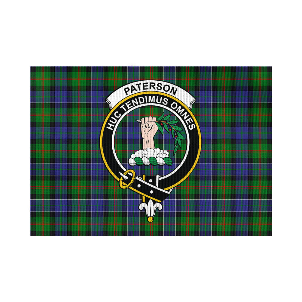 Paterson Tartan Flag with Family Crest - Tartan Vibes Clothing