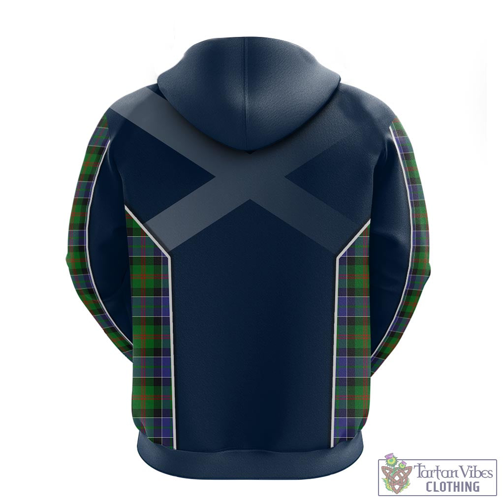 Tartan Vibes Clothing Paterson Tartan Hoodie with Family Crest and Scottish Thistle Vibes Sport Style