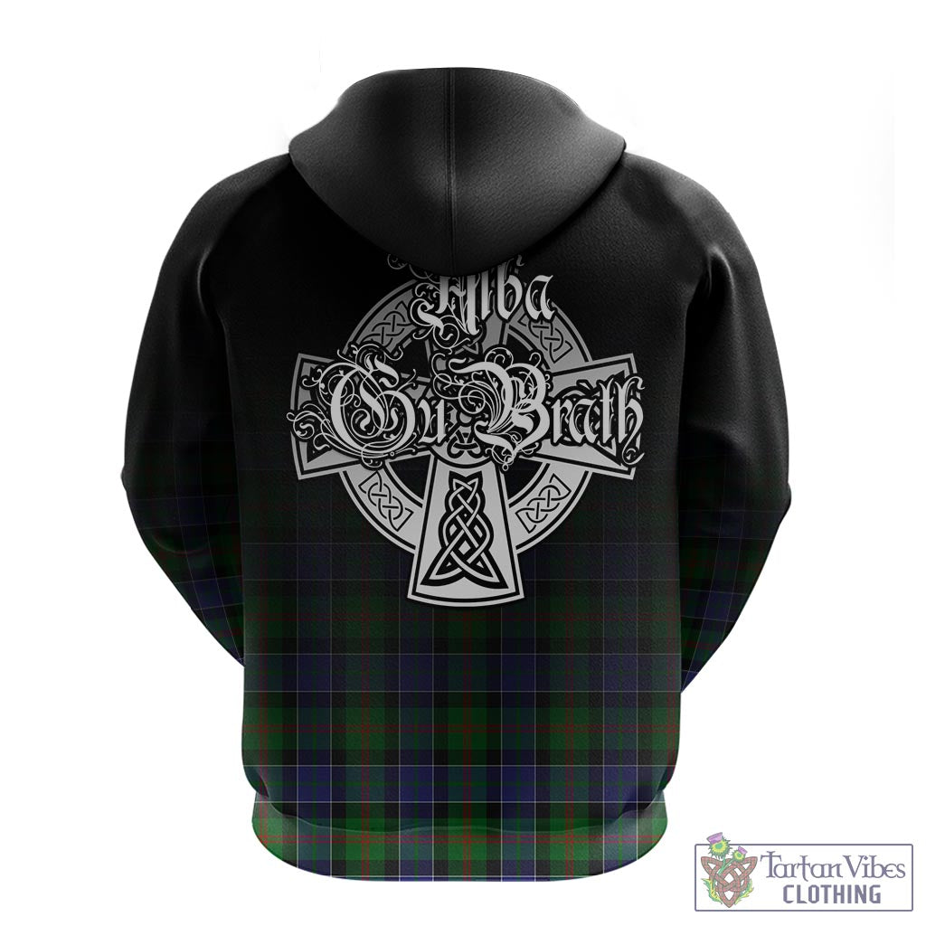 Tartan Vibes Clothing Paterson Tartan Hoodie Featuring Alba Gu Brath Family Crest Celtic Inspired