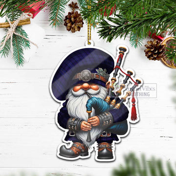 Payne Tartan Bagpiper Gnome Christmas Ornament