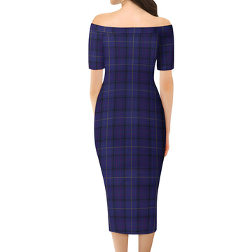 Payne Tartan Off Shoulder Lady Dress