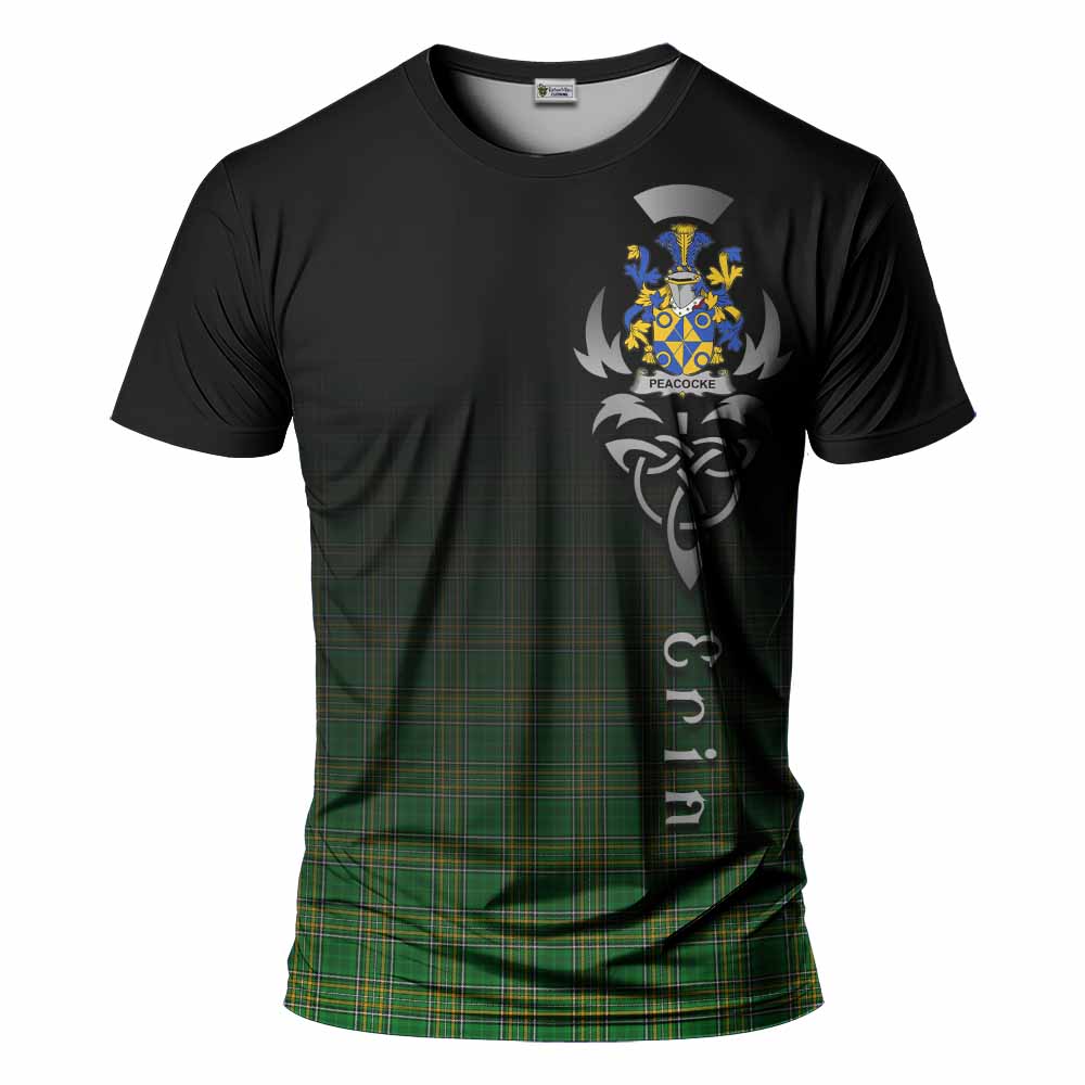 Peacocke Irish Clan T-Shirt with Coat of Arms Erin Go Bragh Celtic Inspired Kid's Shirt - Tartan Vibes Clothing