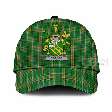 Pearse Irish Clan Tartan Classic Cap with Coat of Arms