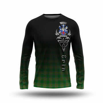 Pendleton Irish Clan Long Sleeve T-Shirt with Coat of Arms Erin Go Bragh Celtic Inspired Unisex - Tartan Vibes Clothing