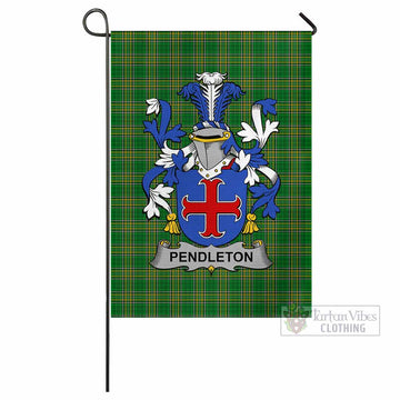 Pendleton Irish Clan Tartan Flag with Coat of Arms