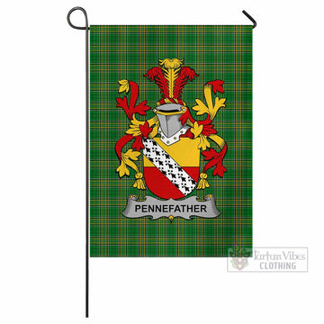 Pennefather Irish Clan Tartan Flag with Coat of Arms