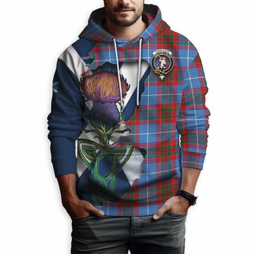 Pennycook Tartan Family Crest Hoodie Scottish Thistle Celtic Inspired Pullover Hoodie - Tartan Vibes Clothing
