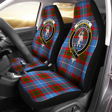 Pennycook Tartan Car Seat Cover with Family Crest