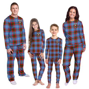 Pennycook Tartan Pajamas Family Set with Family Crest