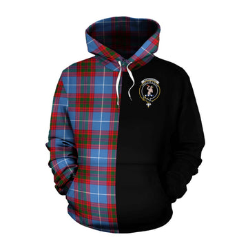 Pennycook Tartan Cotton Hoodie with Family Crest and Half Of Me Style