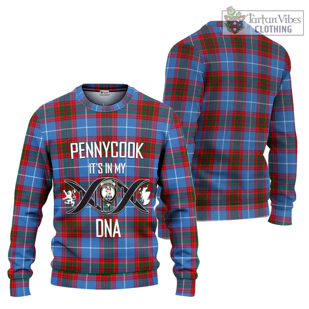 Pennycook Tartan Knitted Sweater with Family Crest DNA In Me Style Unisex - Tartanvibesclothing Shop