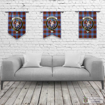 Pennycook Tartan Gonfalon, Tartan Banner with Family Crest