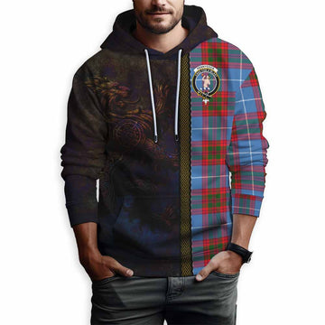 Pennycook Tartan Family Crest Hoodie Alba Gu Brath Be Brave Lion Ancient Style Pullover Hoodie - Tartan Vibes Clothing
