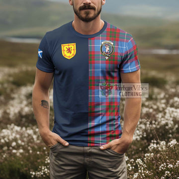 Pennycook Tartan T-Shirt Alba with Scottish Lion Royal Arm Half Style