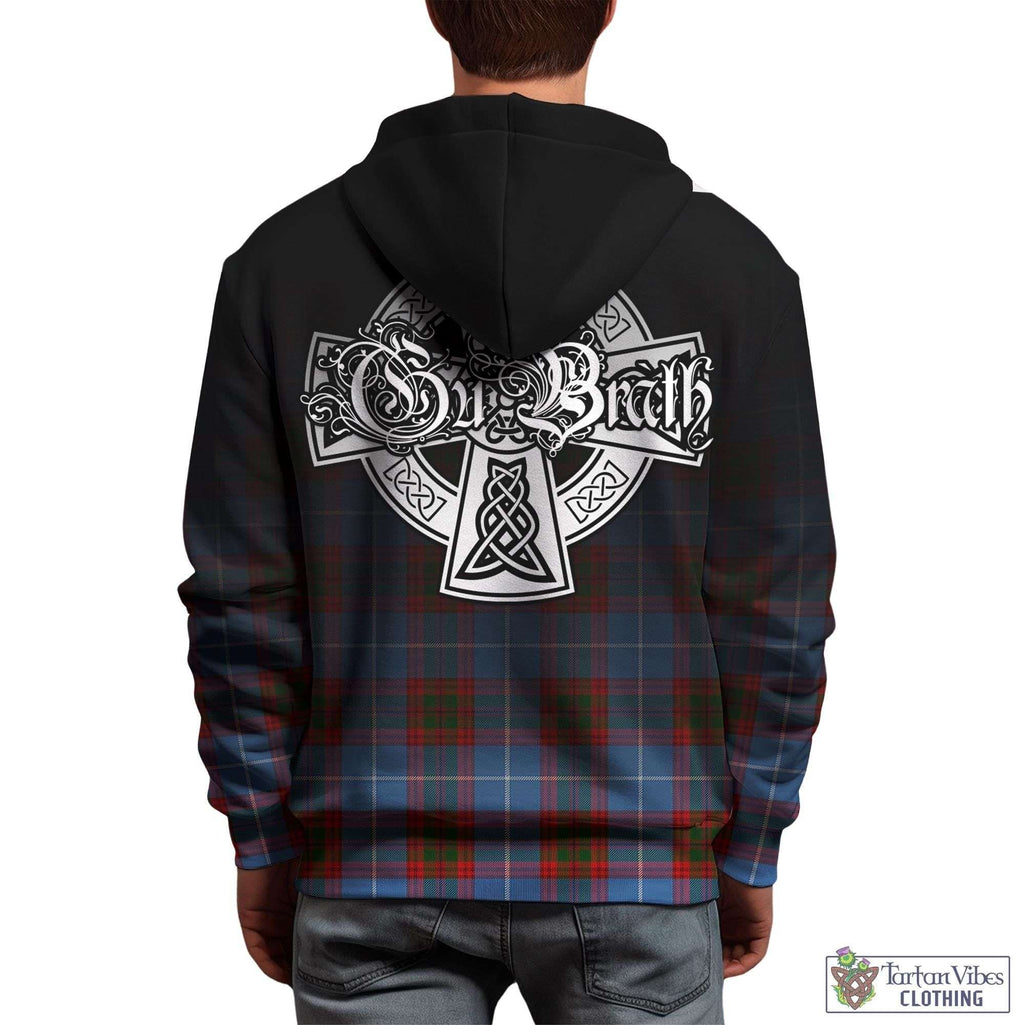 Tartan Vibes Clothing Pennycook Tartan Hoodie Featuring Alba Gu Brath Family Crest Celtic Inspired