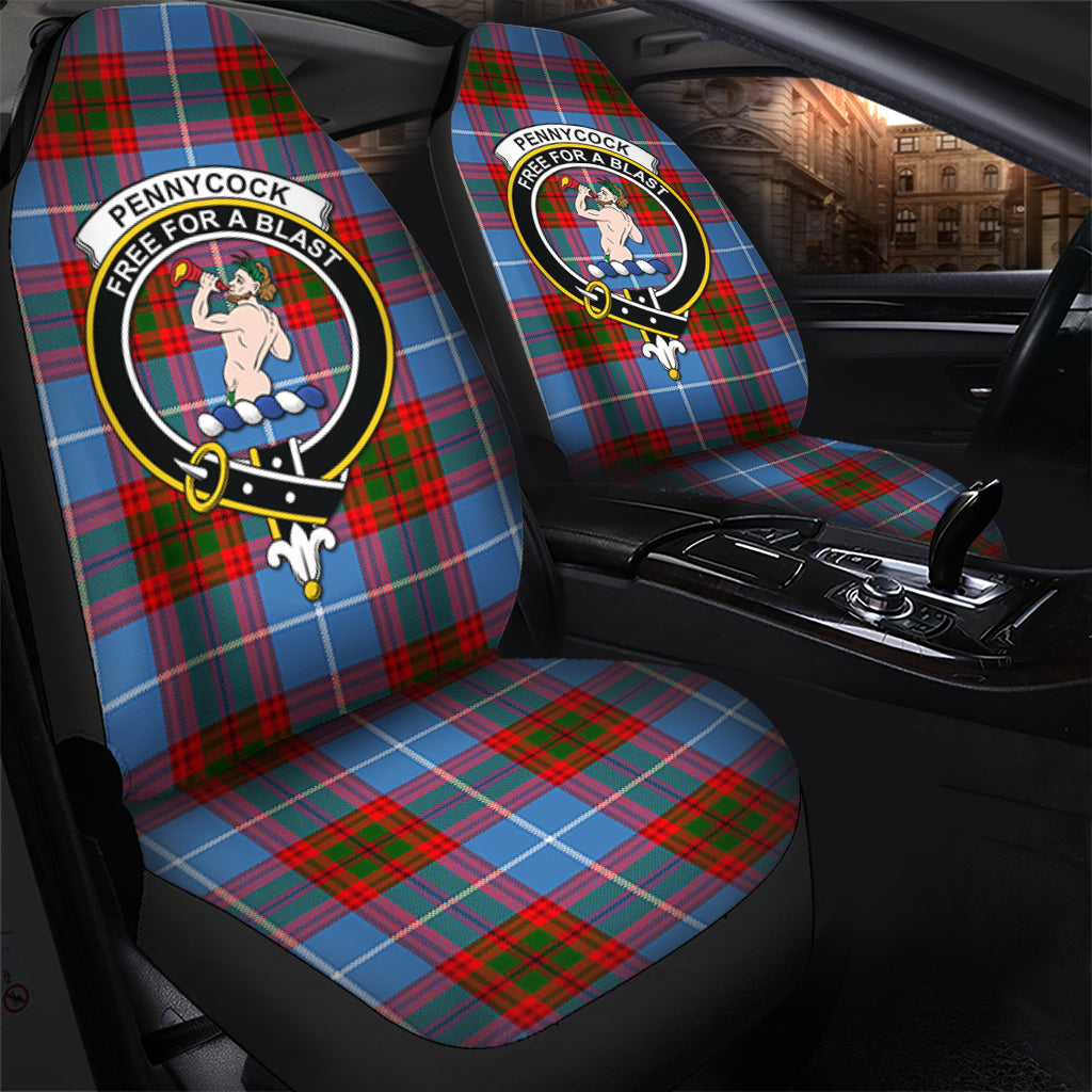 Pennycook Tartan Car Seat Cover with Family Crest - Tartanvibesclothing