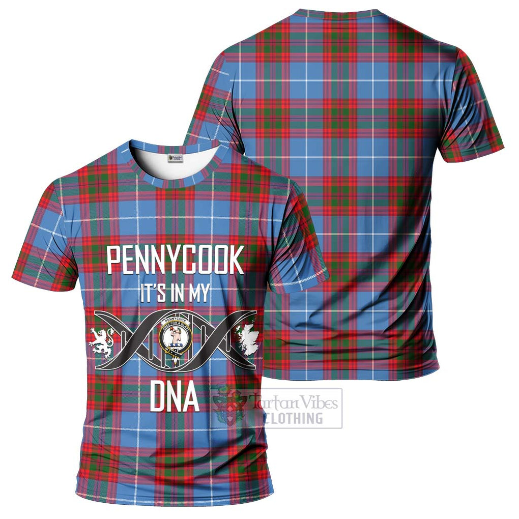 Pennycook Tartan T-Shirt with Family Crest DNA In Me Style - Tartan Vibes Clothing