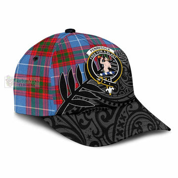 Pennycook Tartan Classic Cap with New Zealand Silver Fern Half Style