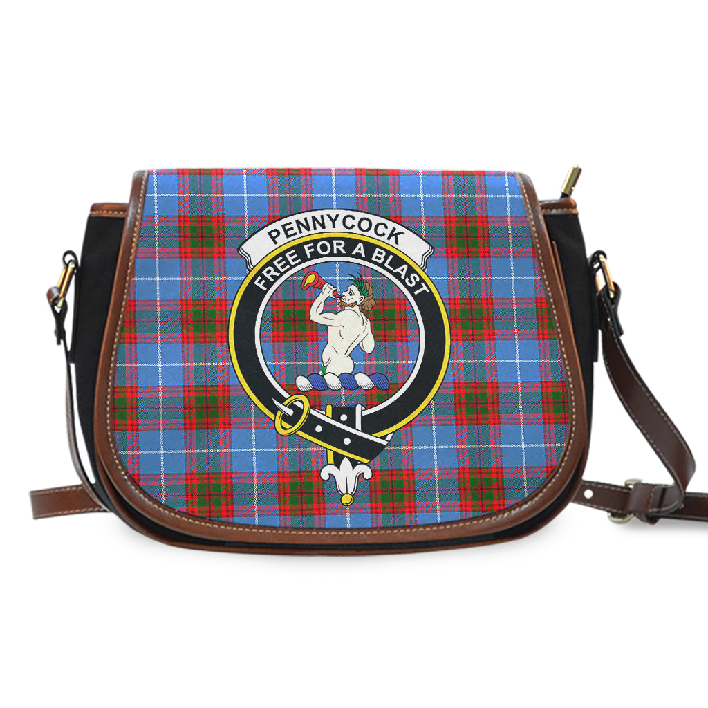 Pennycook Tartan Saddle Bag with Family Crest - Tartan Vibes Clothing