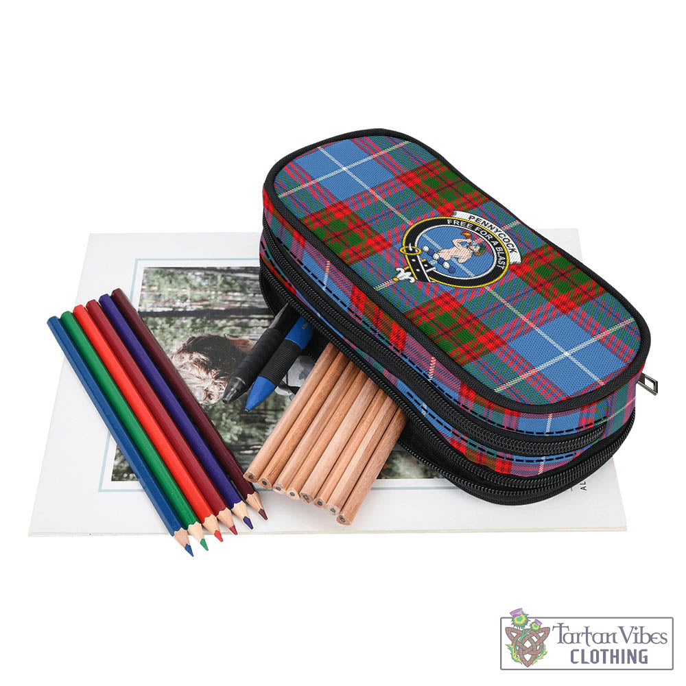 Tartan Vibes Clothing Pennycook Tartan Pen and Pencil Case with Family Crest