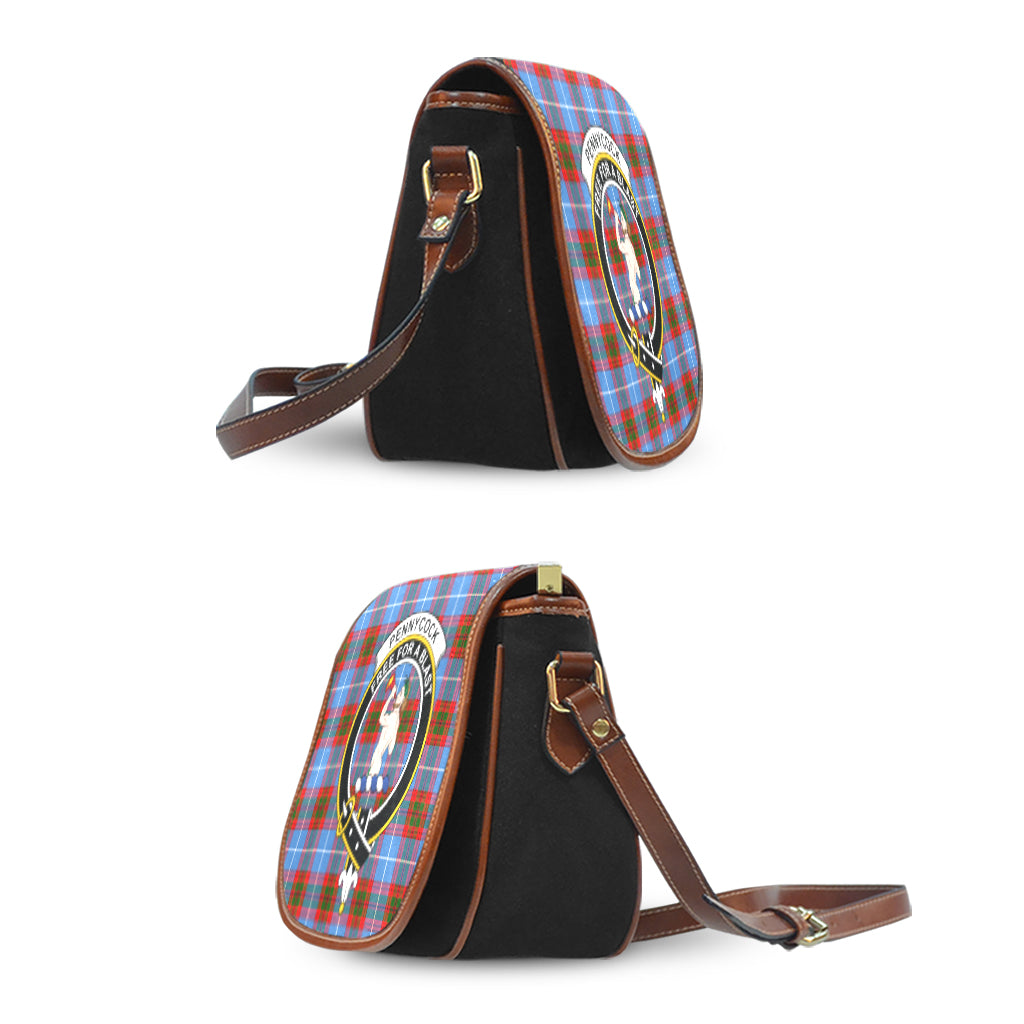 Pennycook Tartan Saddle Bag with Family Crest - Tartan Vibes Clothing