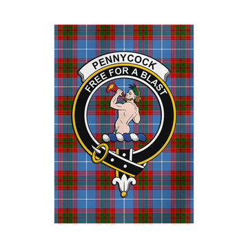 Pennycook Tartan Garden Flag with Family Crest - Tartan Vibes Clothing